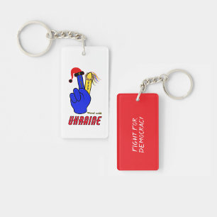 Peaceful sign key ring