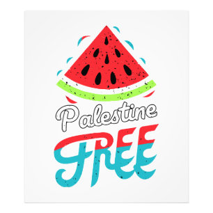 Peaceful Slices Watermelon Free Palestine - Suppor Photo Print