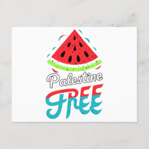 Peaceful Slices Watermelon Free Palestine - Suppor Postcard