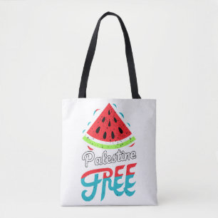 Peaceful Slices Watermelon Free Palestine - Suppor Tote Bag