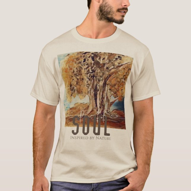 Peaceful Soul Inspired By Nature Landscape T-Shirt (Front)