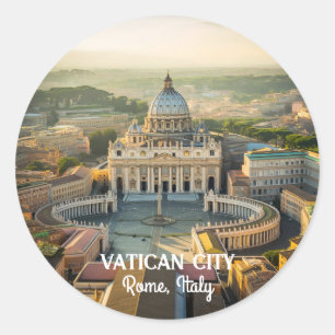 Peaceful Spots in Vatican City, Italy You’ll Love Classic Round Sticker