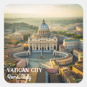 Peaceful Spots in Vatican City, Italy You’ll Love Square Sticker