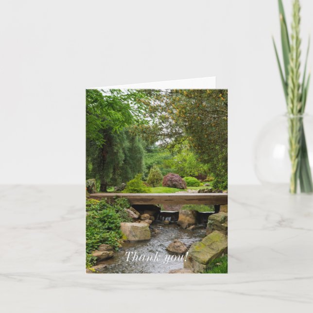Peaceful Spring Creek Thank You Card (Front)