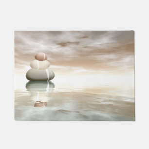 Peaceful stones - 3D render Doormat
