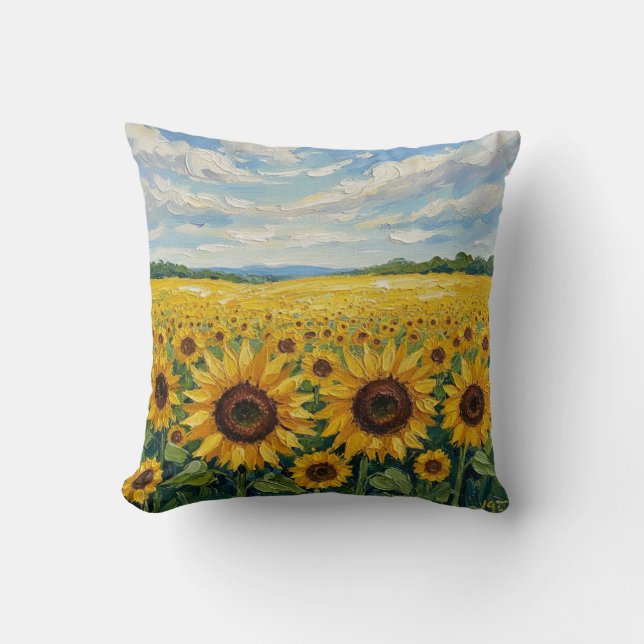 Peaceful sunflowers bsg cushion (Front)