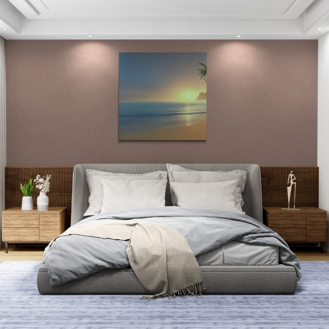 Peaceful Sunset Evening Canvas Print (Creator Uploaded)