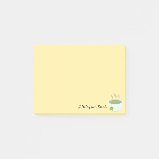 Peaceful Tea Cup Post-it Notes (Front)