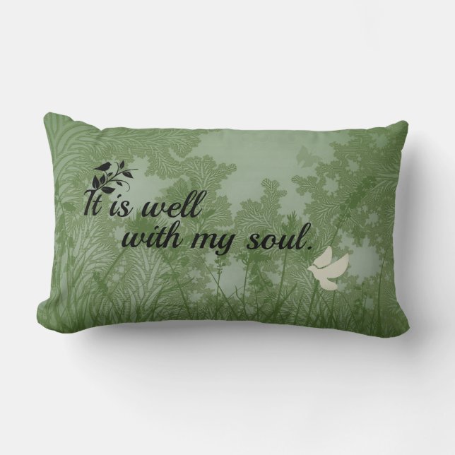 Peaceful Throw Pillow (Front)