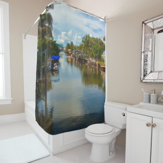 Peaceful View Shower Curtain (In Situ)