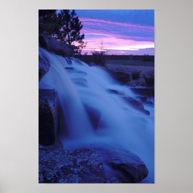 Peaceful Waterfall Poster (Front)
