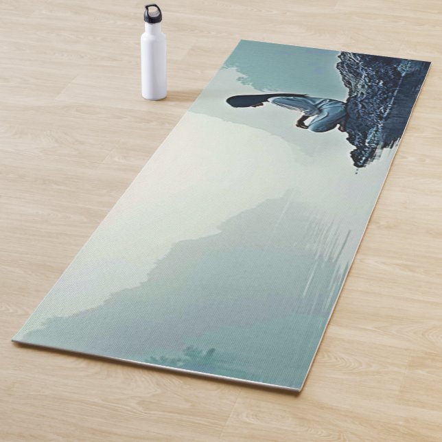 Peaceful Waterside Meditation Design Yoga Mat (In Situ)