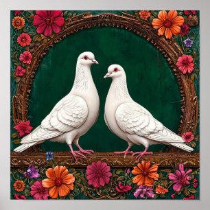 Peaceful Wedding Doves Love Harmony 🕊️💞🌿✨ Poster