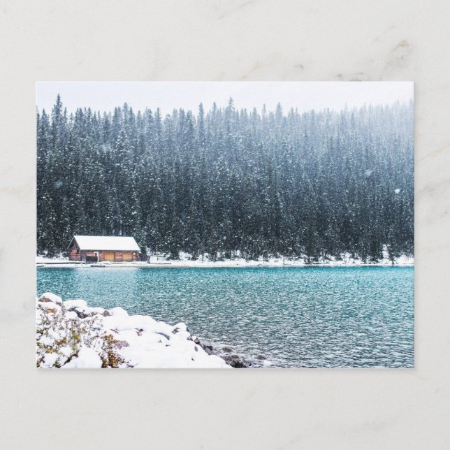 Peaceful Winter (Lake Louise) Postcard (Front)