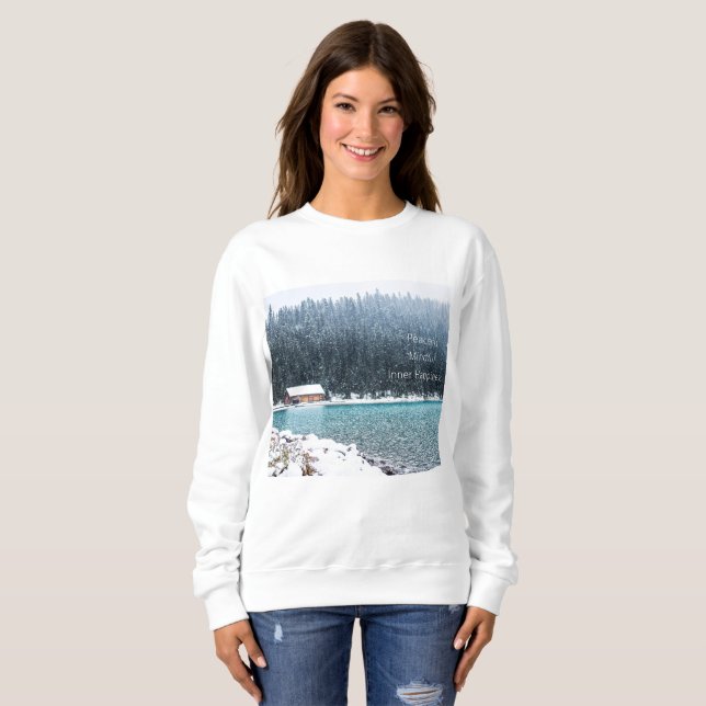 Peaceful Winter (Lake Louise) Sweatshirt (Front Full)