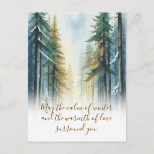 Peaceful Winter Wilderness Holiday Greeting