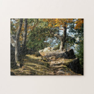Peaceful Woodland Path Nature Orton Effect  Jigsaw Puzzle