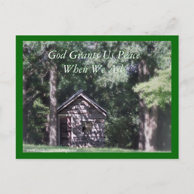 PeacefulEncouragingCard-customise Postcard (Front)