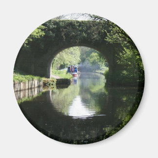 Peacefulness Blue Boat Llangollen Canal Magnet