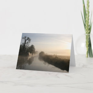 Peacefulness Llangollen Canal Sunrise Notecard