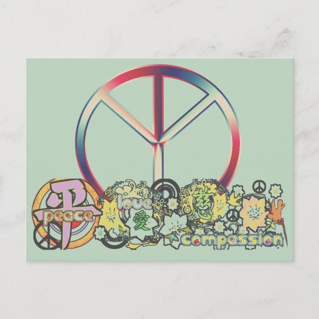 peacelovecompassion postcard (Front)