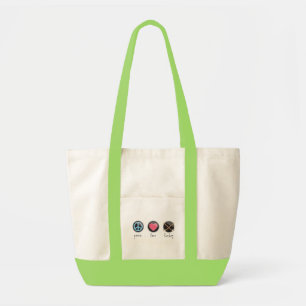Peacelovehockey Tote Bag