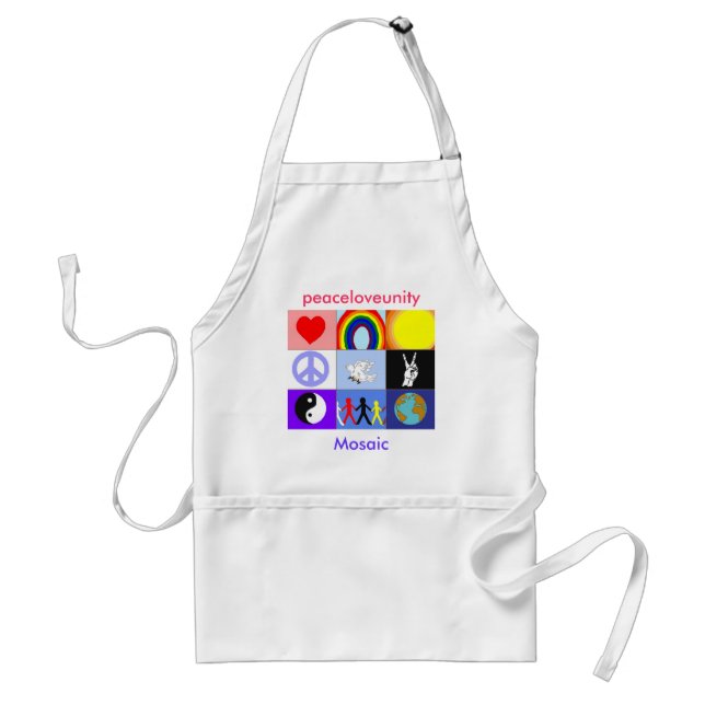 peaceloveunity Mosaic Apron (Front)