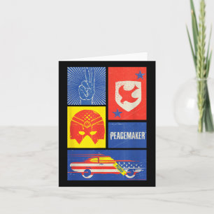 Peacemaker Sign, Shield, Helmet And Car Card