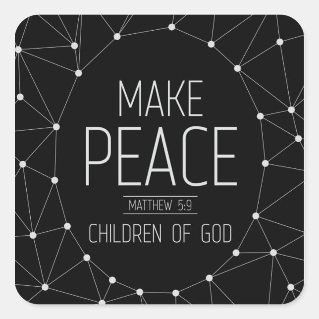 Peacemakers Square Sticker (Front)