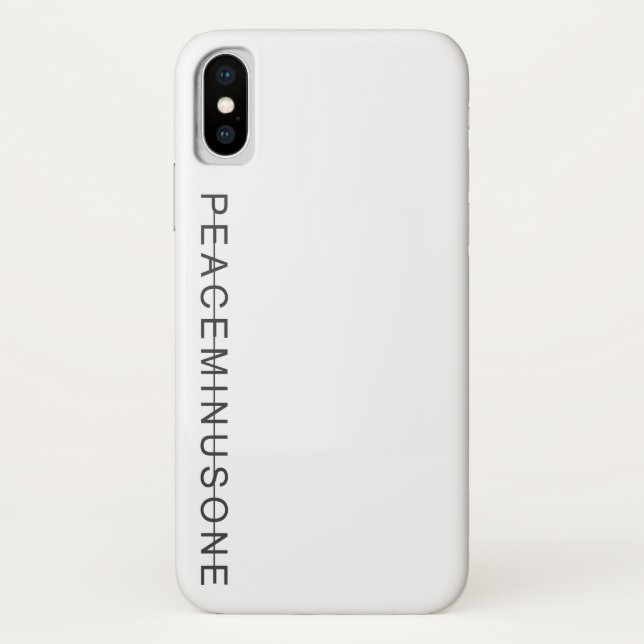 PeaceMinusOne Iphone Case (Back)