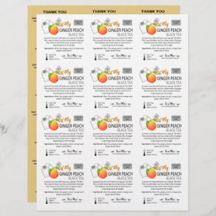 Peach 3x4 Small Square Sample Inserts