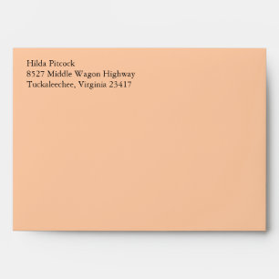 Peach A7 5x7 Custom Pre-addressed Envelopes