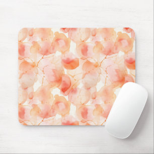 Peach Abstract Mouse Pad
