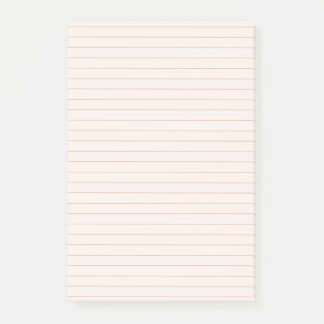 Peach Aesthetic Lined Post-It Notes