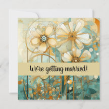 Peach and Beige Floral Abstract