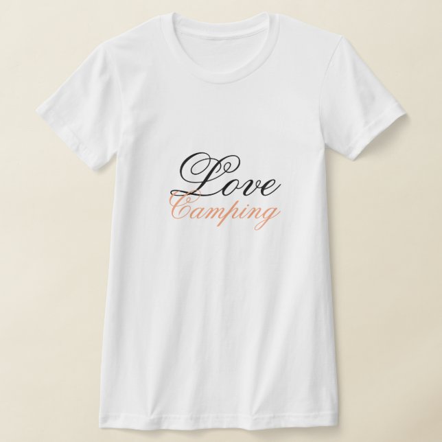 Peach and Black T-Shirt (Laydown)