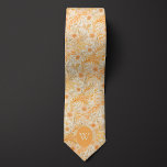 Peach and Cream Floral Tie<br><div class="desc">Radiate elegance with our Peach and Cream Floral Neck Tie. The combination of peach and cream, along with the floral pattern, adds a touch of sophistication to your wedding attire. Don't forget to pair it with our matching socks for a complete ensemble.</div>
