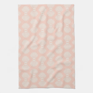 Peach and Cream Seashell Towel