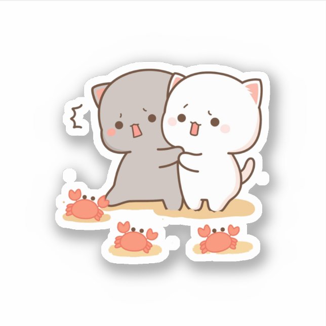 Peach And Goma Mochi Cat (Front)