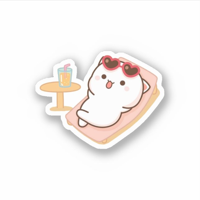 Peach And Goma Mochi Cat (Front)