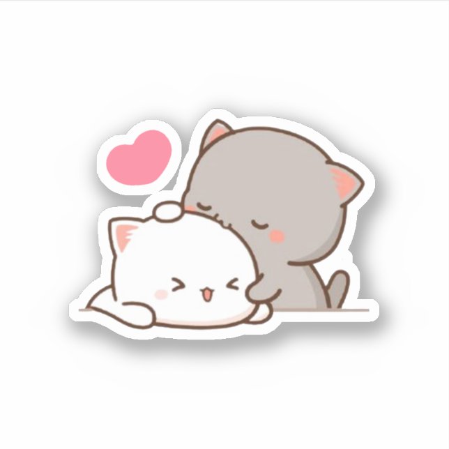 Peach And Goma Mochi Cat (Front)