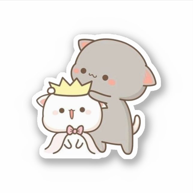 Peach And Goma Mochi Cat (Front)