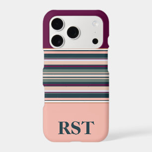 Peach and Green Stripes