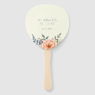 Peach and Petal Dream Hand Fan
