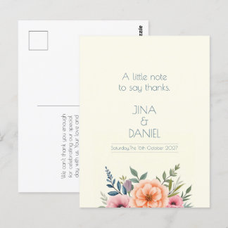 Peach and Petal Dream Postcard