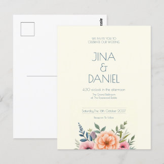 Peach and Petal Dream Postcard