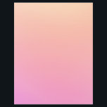 Peach and pink gradient flyer<br><div class="desc">Bright peach and pink ombre color.</div>