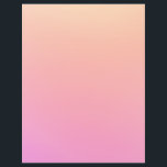 Peach and pink gradient flyer<br><div class="desc">Bright peach and pink ombre color.</div>