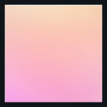 Peach and pink gradient photo print<br><div class="desc">Bright peach and pink ombre color.</div>
