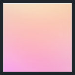 Peach and pink gradient photo print<br><div class="desc">Bright peach and pink ombre color.</div>